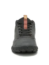Championes Caterpillar modelo Hex Ready Lo de color gris, con capellada de cuero tipo nubuck y malla de nylon, suela de goma duradera con gran tracción y detalles en tono marrón y negro.