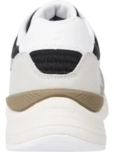 Zapatillas Tommy Hilfiger Modern Prep de running, color blanco con detalles en gris y logo TH en el lateral. Confeccionadas en gamuza y poliéster reciclado.