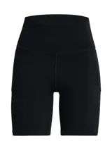 Calza corta tipo biker de tiro alto, confeccionada en tejido de alto rendimiento, suave y elástico. Cuenta con bolsillos laterales funcionales y diseño ergonómico para mayor comodidad durante el movimiento.