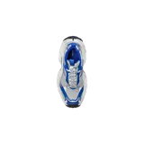 Championes Balenciaga 6XL Lace-Up de diseño robusto, combinando tonos azul, blanco y gris, con suela exageradamente ancha y estructura de malla con paneles sintéticos.