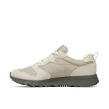 Sneaker Merrell modelo Alpine 83, color beige con detalles en gris oscuro. Presenta una combinación de gamuza y textil en la parte superior, con entresuela de espuma EVA y suela de goma.
