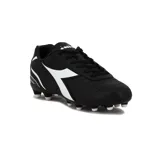 Championes de fútbol Diadora Optimus Futbol MD para hombre, color negro con detalles en blanco.