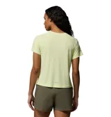 Remera técnica deportiva de manga corta de la marca Columbia, modelo Stealth Spring S Tee, en color verde claro. Cuenta con tecnología Omni-Shade™ con protección UPF 40 y Omni-Wick™ de secado rápido, ideal para running y actividades al aire libre.