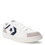 Championes urbanos Converse Pro Blaze Classic, color blanco con detalles en azul marino y gris.