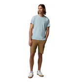 Remera técnica Columbia para hombre, de color celeste melange con cuello redondo y mangas cortas. Presenta un pequeño logo estampado en el pecho y tecnología hidroabsorbente Omni-WICK.