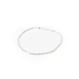 Pulsera de plata 925 con eslabones tipo box chain.