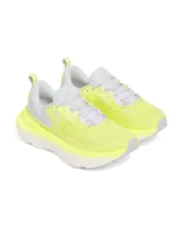 Championes de running Under Armour Infinite Elite 2, con parte superior de malla técnica transpirable en color amarillo neón y detalles en gris. Incorporan amortiguación UA HOVR+ de longitud completa para mayor retorno de energía, plantilla moldeada en 3D y suela de goma ligera.
