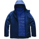 Campera 3 en 1 The North Face Carto Triclimate, color azul marino y azul eléctrico. Incluye una capa exterior impermeable y una capa interior con aislamiento PrimaLoft® Black.