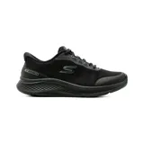 Championes deportivos Skechers Slip-Ins Skech Lite Pro 2.0 color negro, confeccionados con parte superior de malla técnica y revestimientos sintéticos, con suela acolchada y diseño sin cordones tradicionales.