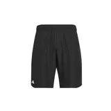 Shorts de tenis Adidas de la colección Club, color negro con logo blanco en la pierna izquierda. Confeccionados con tejido Climacool que repele el sudor y mantiene fresco y seco. Incluyen bolsillos frontales para guardar pelotas de tenis.