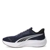 Championes de running Puma modelo Pounce Lite, color negro. Presentan un diseño aerodinámico con capellada de malla transpirable, refuerzos sintéticos y suela con tecnología Protread para mayor tracción y retorno de energía.