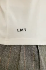 Remera manga 3/4 color celeste.