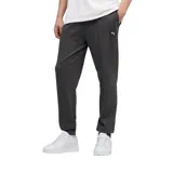 Pantalón de jogging negro Puma unisex, de corte regular, con cintura elástica ajustable con cordón, bolsillos laterales, puños acanalados y logo bordado.