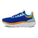 Championes de running Diadora Proton, color azul con detalles en naranja y blanco.