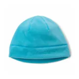 Gorro de polar celeste Columbia Fast Trek II, de doble capa, con costuras visibles y logo bordado al tono.