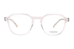 Armazón de lentes Azzaro modelo 31247, con diseño de marco completo en acetato transparente y forma geométrica redondeada.