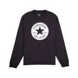 Buzo negro de cuello redondo y mangas largas, con logo Converse Chuck Taylor All Star estampado en el pecho.