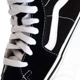 Championes Vans Sk8-Hi Tapered con plataforma, color negro con detalles en blanco.