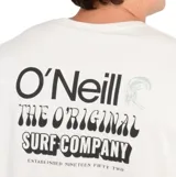 Remera de manga corta O'Neill color beige, con cuello redondo y logo de la marca estampado en el centro del pecho.