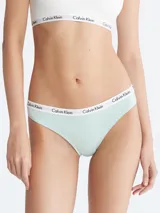 Bombacha clásica Calvin Klein color celeste, con cintura elástica con logo de la marca.