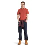 Pantalón de pana azul marino, de corte recto, con bolsillos laterales y traseros.