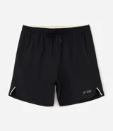 Bermuda deportiva Get Over de tejido ripstop, color gris, con cintura elástica, cordón ajustable, bolsillos laterales con cierre y estampa localizada.