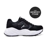 Championes Hi-Tec Muna color negro con detalles en blanco y suela gruesa.