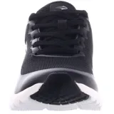 Championes deportivos Topper modelo Strong Pace III, color negro con suela blanca. Presentan capellada de malla transpirable con refuerzos sintéticos, cierre con cordones y entresuela con tecnología amortiguadora.