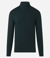 Buzo de corte slim con cuello alto y mangas largas, confeccionado en tejido de punto liso.