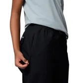 Pantalón tipo jogger de color negro, con cintura elástica ajustable, bolsillos laterales y traseros, y puños elásticos en los tobillos. Confeccionado en tejido resistente y elástico, ideal para actividades al aire libre o uso cotidiano.
