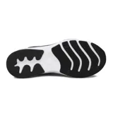 Championes de running Asics Gel-Sparta, color negro con entresuela blanca y detalles en gris.