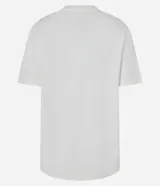 Remera blanca de algodón con cuello redondo, mangas cortas y estampa frontal de la banda Gorillaz.
