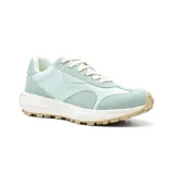 Championes deportivos American Sport Zoe, color celeste con detalles en blanco y suela marrón.