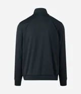 Saco deportivo Get Over de cuello alto con cierre frontal por cremallera. Presenta diseño en color bordó con rayas laterales contrastantes en los hombros y mangas, puños y bajo con acabado en rib, y estampa localizada en el pecho.