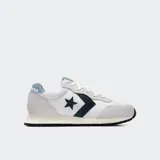 Championes urbanos Converse Omega Trainer, color blanco con detalles en gris y azul marino, confeccionados en gamuza y malla, con logo de estrella y galón en los laterales y entresuela de EVA.