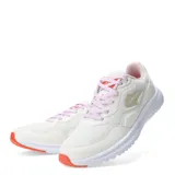 Championes Topper Wind 5, color blanco con detalles en naranja y cordones lilas.