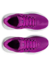 Championes de running Under Armour Phade RN 3, color fucsia con suela blanca y logo lateral en gris oscuro. Parte superior de malla ligera y transpirable, con entresuela de EVA.
