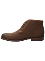 Botín de cuero engrasado marrón Rockford modelo Smith I, con cordones, suela de goma y detalle de costuras en el lateral.