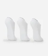 Kit de tres pares de medias invisibles deportivas de la marca Lupo, confeccionadas en tejido de algodón suave y resistente, con diseño ergonómico y logo de la marca en la parte superior.