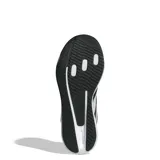 Championes de running Adidas modelo Duramo SL 2, color negro con las icónicas tres tiras laterales en blanco y entresuela blanca con tecnología Lightmotion. Presentan un diseño de malla transpirable y suela Adiwear para mayor durabilidad.