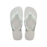 Ojotas Havaianas modelo Top Lady, color blanco.