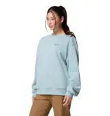 Buzo de cuello redondo con corte oversize, confeccionado en una suave mezcla de algodón. Presenta puños y dobladillo acanalados, con el logo de la marca bordado en el pecho.