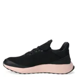 Championes deportivos Topper modelo Split Knitted, con capellada de tejido técnico transpirable en color negro y suela de goma en tono rosado. Presenta cierre con cordones y logo de la marca en el lateral.