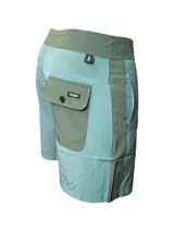 Short de baño color bordó con cintura elastizada y cordón ajustable.