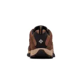 Championes de senderismo Columbia modelo Crestwood Low, color marrón con detalles en negro. Confeccionados en una combinación de gamuza y tejido de malla, cuentan con entresuela ligera para mayor amortiguación y suela de caucho con tracción para un agarre superior.