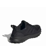 Championes de running Adidas modelo Ultrarun 5 TR, color negro. Presentan un diseño técnico con malla superior repelente al agua, mediasuela con tecnología Bounce 2.0 para mayor amortiguación y suela de goma Adiwear con tracción optimizada para diversos terrenos.
