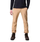 Pantalón Columbia Black Mesa Warm Pant Omni-Shield de corte recto, color beige, con tecnología repelente a líquidos y manchas, bolsillos seguros y detalle reflectante.