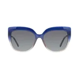 Lentes de sol Azzaro modelo 32066 col 2, con montura cat-eye azul degradado y lentes grises.