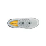 Championes Caterpillar modelo Hex Lite Outdoor de color gris, confeccionados en una combinación de cuero y malla, con cordones elásticos ajustables y suela de EVA ligera.