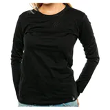 Remera de manga larga Topper, color negro, con cuello redondo y ajuste clásico.